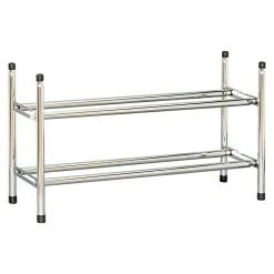 BAUHAUS Schuhregal - 23 x 64 x 37 cm, Platz für 12 Paar Schuhe, Ausziehbar bis 118 cm | Stilvoll & Praktisch