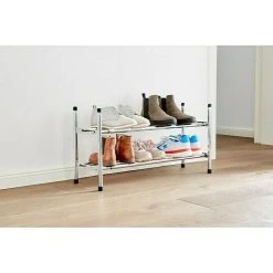 BAUHAUS Schuhregal - 23 x 64 x 37 cm, Platz für 12 Paar Schuhe, Ausziehbar bis 118 cm | Stilvoll & Praktisch -Schränke Möbel Mall 12 102