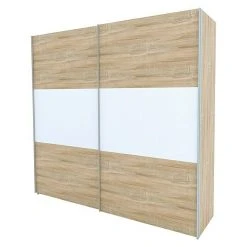 BAUHAUS Express Möbel Schwebetürenschrank Stars B X T X H: 250 X 68 X 236 Cm, Eiche Sonoma/Weiß