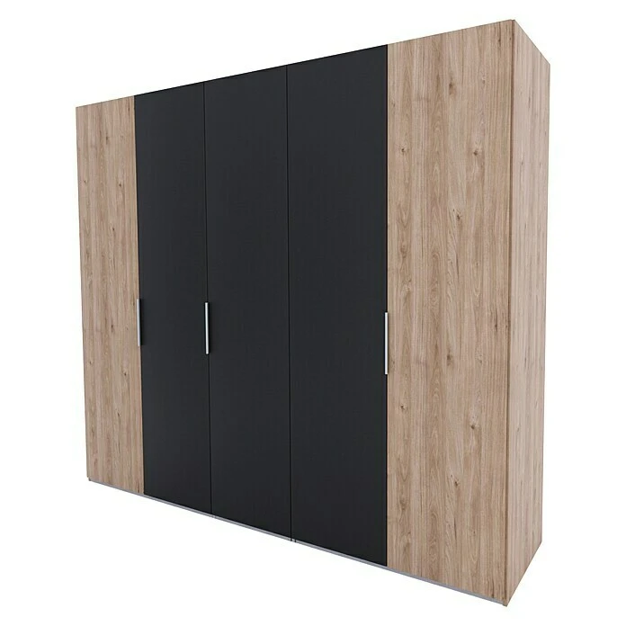 BAUHAUS Express Möbel Drehtürschrank Swift | Eiche Jackson/Basalt | 250 x 58 x 216 cm | Ohne Spiegel 3 BAUHAUS Express Möbel Drehtürschrank Swift | Eiche Jackson/Basalt | 250 x 58 x 216 cm | Ohne Spiegel