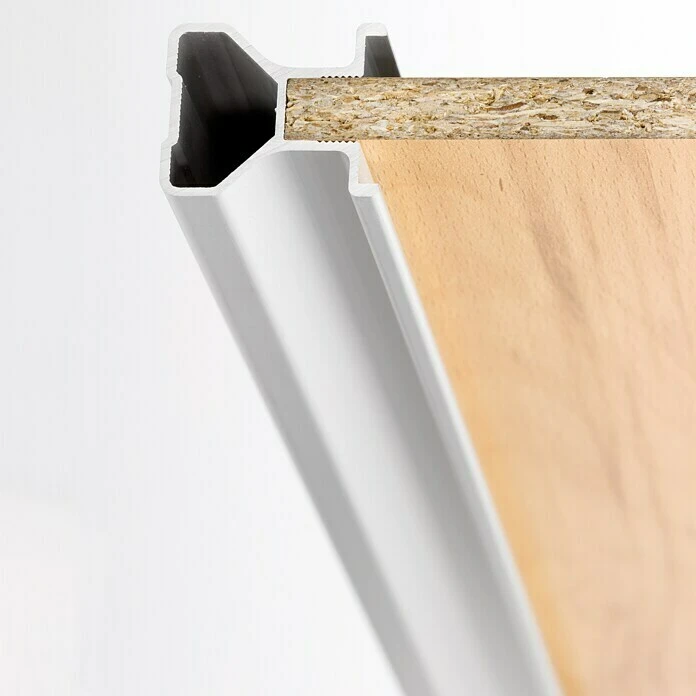 BAUHAUS Room Plaza Easy Griffprofil für Schiebetür-Bau-Sets, 2.550 mm, Silber | Hochwertige Schrankschiebetüren 4 BAUHAUS Room Plaza Easy Griffprofil für Schiebetür-Bau-Sets, 2.550 mm, Silber | Hochwertige Schrankschiebetüren – Bild 2