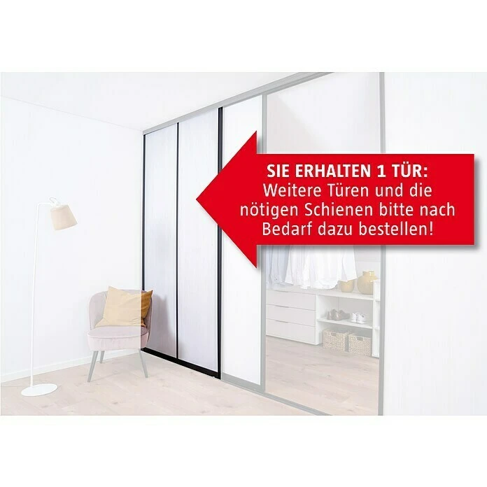 BAUHAUS Room Plaza Easy Schiebetür-Bau-Set Eiche Country/Pinie White - Schwarz - Hochwertige Innentürlösung 4 BAUHAUS Room Plaza Easy Schiebetür-Bau-Set Eiche Country/Pinie White - Schwarz - Hochwertige Innentürlösung – Bild 2