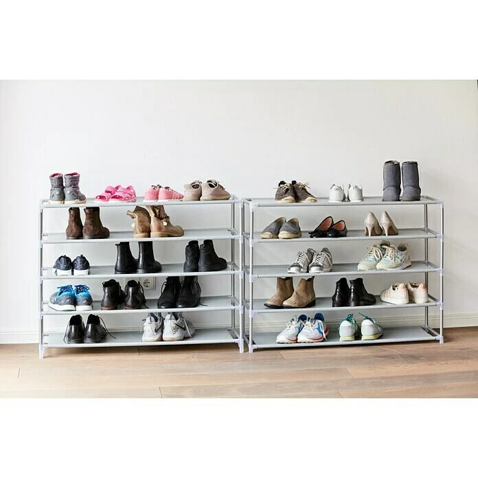 BAUHAUS Schuhregal Weiß | 28 x 100 x 174 cm | Praktische Schuhablage 4 BAUHAUS Schuhregal Weiß | 28 x 100 x 174 cm | Praktische Schuhablage – Bild 2