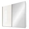 BAUHAUS Express Möbel Schwebetürenschrank Swift | 200 x 68 x 216 cm | Weiß mit Glasfronten & Spiegel | Moderner Kleiderschrank 2 BAUHAUS Express Möbel Schwebetürenschrank Swift | 200 x 68 x 216 cm | Weiß mit Glasfronten & Spiegel | Moderner Kleiderschrank -Schränke Möbel Mall 12 1390