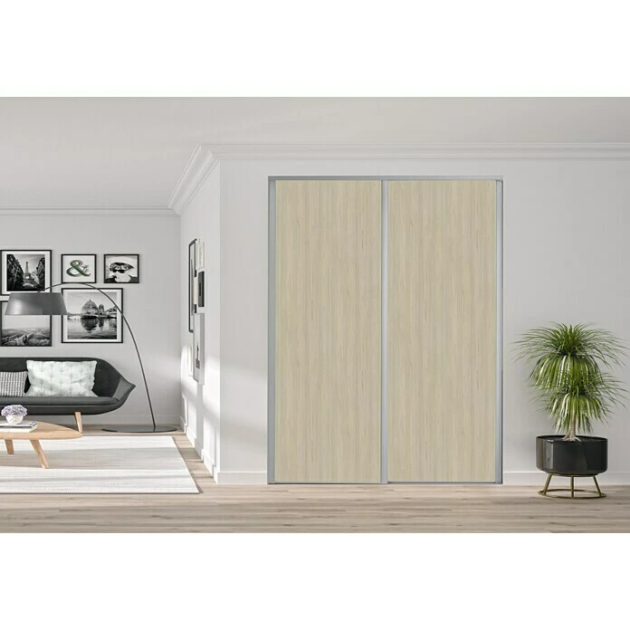 BAUHAUS Optimum Schiebetür-Set Lärche Natur, 180 x 250 cm – Hochwertige Innentür aus Massivholz 3 BAUHAUS Optimum Schiebetür-Set Lärche Natur, 180 x 250 cm – Hochwertige Innentür aus Massivholz