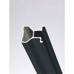 BAUHAUS Room Plaza Easy Griffprofil Passend Für: Room Plaza Easy Schiebetür-Bau-Sets, 2.550 Mm, Schwarz