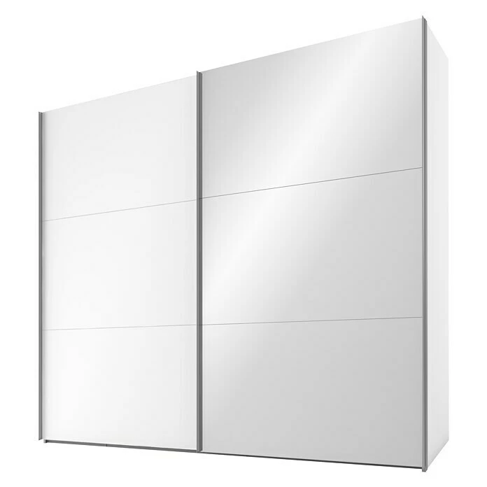 BAUHAUS Express Möbel Schwebetürenschrank Swift - Weiß, 250 x 68 x 216 cm, Mit Spiegel & Zubehör 3 BAUHAUS Express Möbel Schwebetürenschrank Swift - Weiß, 250 x 68 x 216 cm, Mit Spiegel & Zubehör