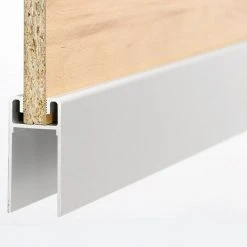 BAUHAUS Room Plaza Easy Sockelprofil für Schiebetür-Bau-Sets, 1.200 mm, Silber