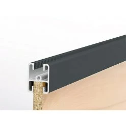 BAUHAUS Room Plaza Easy Kranzprofil Passend für Schiebetür-Bau-Sets, 1.200 mm, Schwarz