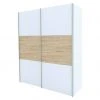 BAUHAUS Express Möbel Schwebetürenschrank Weiß/Eiche Sonoma, Aluminium Griffe, 200 x 68 x 236 cm 1 BAUHAUS Express Möbel Schwebetürenschrank Weiß/Eiche Sonoma, Aluminium Griffe, 200 x 68 x 236 cm -Schränke Möbel Mall 12 1712