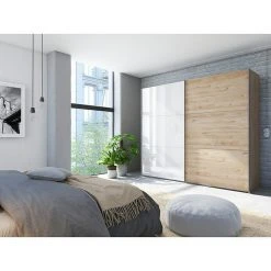 BAUHAUS Express Möbel Schwebetürenschrank Swift B 250x68x216 cm mit Glasfronten – Basaltglas/Basalt 11 BAUHAUS Express Möbel Schwebetürenschrank Swift B 250x68x216 cm mit Glasfronten – Basaltglas/Basalt -Schränke Möbel Mall 12 1800