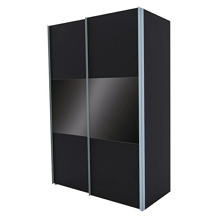 BAUHAUS Express Möbel Schwebetürenschrank Swift 150x68x216 cm, Basaltglas, moderner Kleiderschrank 3 BAUHAUS Express Möbel Schwebetürenschrank Swift 150x68x216 cm, Basaltglas, moderner Kleiderschrank