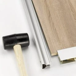 BAUHAUS Room Plaza Easy Schiebetür-Bau-Set Eiche Geplankt/Eiche Trüffel, Silber | Innentüren/Schiebetüren -Schränke Möbel Mall 12 181