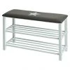 BAUHAUS Schuhregal Mit Sitzbank, 78 x 30 x 48 cm, Stern - Praktischer Schuhschrank mit Sitzgelegenheit -Schränke Möbel Mall 12 1849
