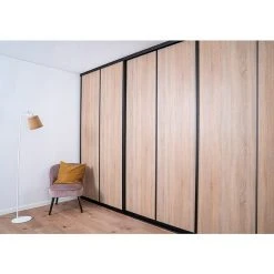 BAUHAUS Room Plaza Easy Schiebetür-Bau-Set Eiche Geplankt/Eiche Trüffel, Profilfarbe: Schwarz – Hochwertige Innentüren 9 BAUHAUS Room Plaza Easy Schiebetür-Bau-Set Eiche Geplankt/Eiche Trüffel, Profilfarbe: Schwarz – Hochwertige Innentüren -Schränke Möbel Mall 12 185