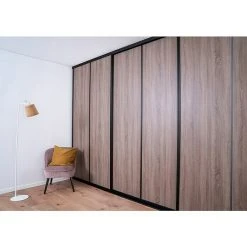 BAUHAUS Room Plaza Easy Schiebetür-Bau-Set Eiche Geplankt/Eiche Trüffel, Profilfarbe: Schwarz – Hochwertige Innentüren 11 BAUHAUS Room Plaza Easy Schiebetür-Bau-Set Eiche Geplankt/Eiche Trüffel, Profilfarbe: Schwarz – Hochwertige Innentüren -Schränke Möbel Mall 12 187