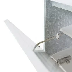 BAUHAUS Phönix Bruno Schuhschrank | Größe: 38 x 100 x 105,7 cm | Grau/Weiß | Modern & Praktisch -Schränke Möbel Mall 12 1871