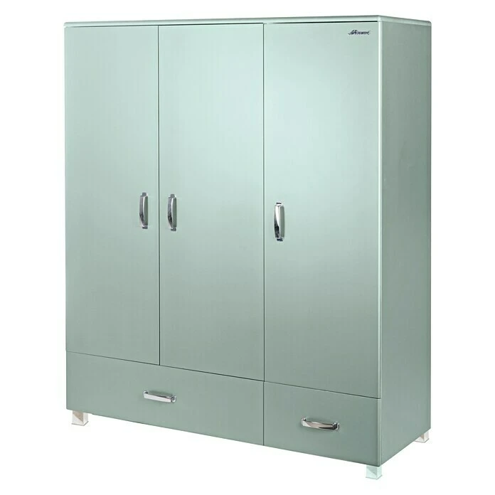 BAUHAUS Phönix Miami Drehtürschrank | 52 x 146 x 200 cm | Mintgrün | Kleiderschrank mit Drehtüren | Modernes Design | Platzsparend 3 BAUHAUS Phönix Miami Drehtürschrank | 52 x 146 x 200 cm | Mintgrün | Kleiderschrank mit Drehtüren | Modernes Design | Platzsparend