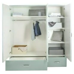 BAUHAUS Phönix Miami Drehtürschrank | 52 x 146 x 200 cm | Mintgrün | Kleiderschrank mit Drehtüren | Modernes Design | Platzsparend 9 BAUHAUS Phönix Miami Drehtürschrank | 52 x 146 x 200 cm | Mintgrün | Kleiderschrank mit Drehtüren | Modernes Design | Platzsparend -Schränke Möbel Mall 12 1874