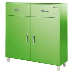 BAUHAUS Phönix Miami Schuhschrank | 37x110x111 cm | Grün | 2 Fächer