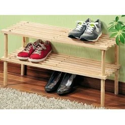 BAUHAUS Schuhregal 77 X 26 X 30 Cm, Kiefernholz | Schuhschrank mit hoher Stabilität