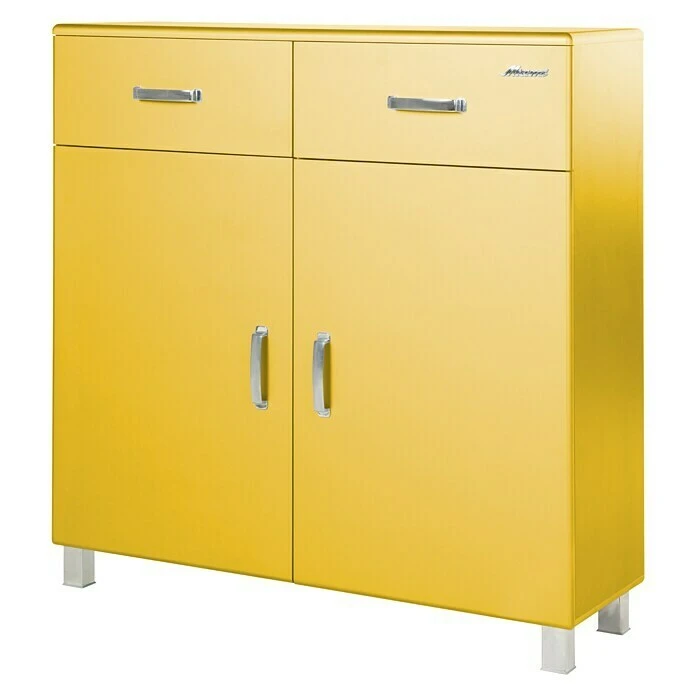 BAUHAUS Phönix Miami Schuhschrank Gelb, 2 Fächer, Maße: 37 x 110 x 111 cm - Praktischer Schuhschrank für Ordnung im Eingangsbereich 2 BAUHAUS Phönix Miami Schuhschrank Gelb, 2 Fächer, Maße: 37 x 110 x 111 cm - Praktischer Schuhschrank für Ordnung im Eingangsbereich