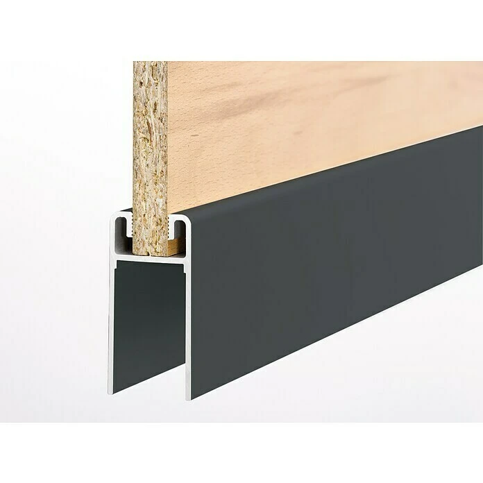 BAUHAUS Room Plaza Easy Sockelprofil 1.200 mm für Schiebetür-Bau-Sets, Schwarz 3 BAUHAUS Room Plaza Easy Sockelprofil 1.200 mm für Schiebetür-Bau-Sets, Schwarz