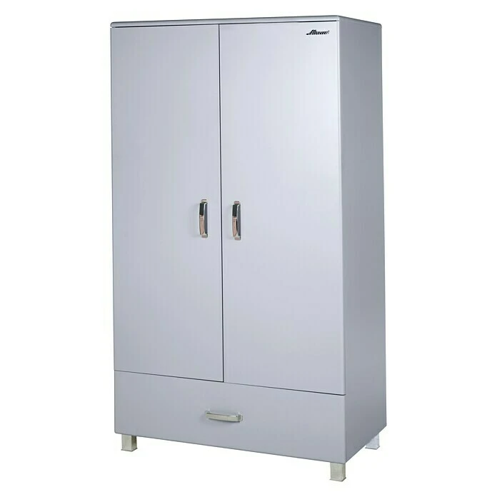 BAUHAUS Phönix Miami Drehtürschrank Grau - 52 x 98 x 200 cm - Kleiderschrank mit Drehtüren 3 BAUHAUS Phönix Miami Drehtürschrank Grau - 52 x 98 x 200 cm - Kleiderschrank mit Drehtüren