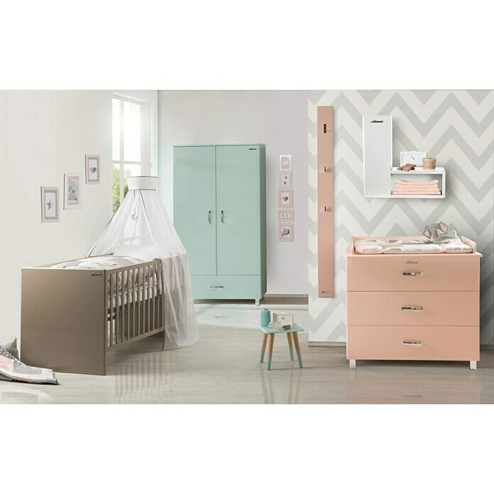 BAUHAUS Phönix Miami Drehtürschrank Grau - 52 x 98 x 200 cm - Kleiderschrank mit Drehtüren 5 BAUHAUS Phönix Miami Drehtürschrank Grau - 52 x 98 x 200 cm - Kleiderschrank mit Drehtüren – Bild 3