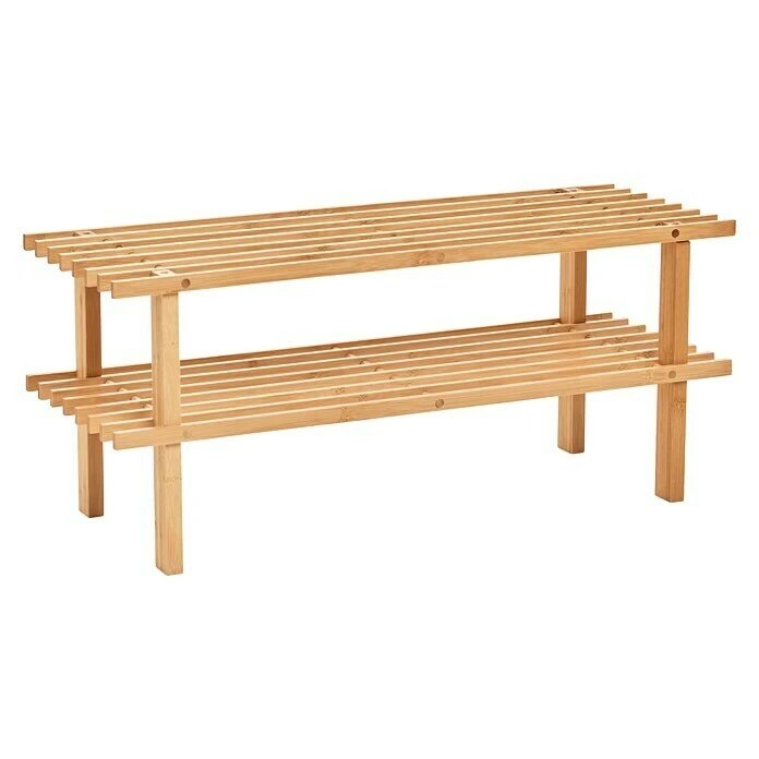 BAUHAUS Zeller Schuhregal | 80 x 26 x 49,5 cm | Braun | Holz | Schuhschrank | Schuhregal | Stauraum-Lösung 3 BAUHAUS Zeller Schuhregal | 80 x 26 x 49,5 cm | Braun | Holz | Schuhschrank | Schuhregal | Stauraum-Lösung