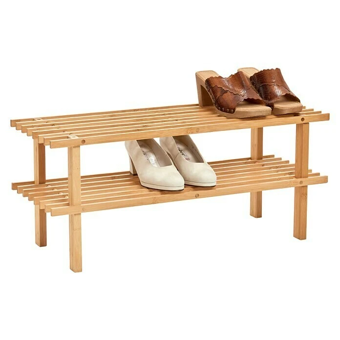 BAUHAUS Zeller Schuhregal | 80 x 26 x 49,5 cm | Braun | Holz | Schuhschrank | Schuhregal | Stauraum-Lösung 4 BAUHAUS Zeller Schuhregal | 80 x 26 x 49,5 cm | Braun | Holz | Schuhschrank | Schuhregal | Stauraum-Lösung – Bild 2