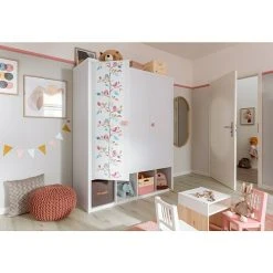 BAUHAUS Phönix Caro Drehtürschrank Weiß | 55 x 150 x 185,4 cm | Moderner Kleiderschrank -Schränke Möbel Mall 12 211