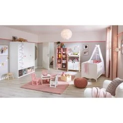 BAUHAUS Phönix Caro Drehtürschrank Weiß | 55 x 150 x 185,4 cm | Moderner Kleiderschrank -Schränke Möbel Mall 12 212