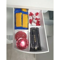 BAUHAUS Essensa Unterbau-Drehbehälter Swing 30 x 13,7 x 4,7 cm, Weiß, Kunststoff – Praktische Schubladen-Aufbewahrung -Schränke Möbel Mall 12 221