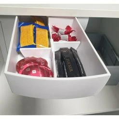 BAUHAUS Essensa Unterbau-Drehbehälter Swing 30 x 13,7 x 4,7 cm, Weiß, Kunststoff – Praktische Schubladen-Aufbewahrung -Schränke Möbel Mall 12 222