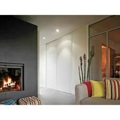 BAUHAUS Optimum Schiebetür-Set Weiß/Grau 180 x 250 cm | Hochwertige Innentür