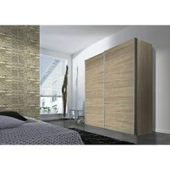 BAUHAUS Express Möbel Schwebetürenschrank – 200 x 68 x 216 cm – Eiche Sonoma & Aluminiumfarben – Moderner Kleiderschrank 9 BAUHAUS Express Möbel Schwebetürenschrank – 200 x 68 x 216 cm – Eiche Sonoma & Aluminiumfarben – Moderner Kleiderschrank -Schränke Möbel Mall 12 244