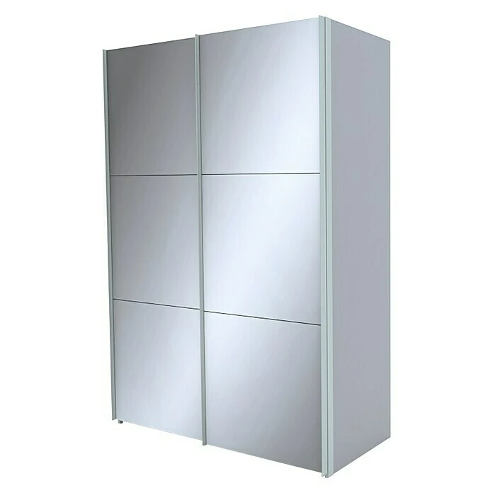 BAUHAUS Express Möbel Schwebetürenschrank Stars - 150 x 68 x 216 cm, Seidengrau/Aluminiumfarben - Eleganter Kleiderschrank mit Schwebetüren 3 BAUHAUS Express Möbel Schwebetürenschrank Stars - 150 x 68 x 216 cm, Seidengrau/Aluminiumfarben - Eleganter Kleiderschrank mit Schwebetüren