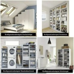 BAUHAUS Express Möbel Escalo Drehtürschrank mit Spiegel | 236 x 49,1 x 0,22 cm | Mehrzweckschrank für Zuhause -Schränke Möbel Mall 12 397