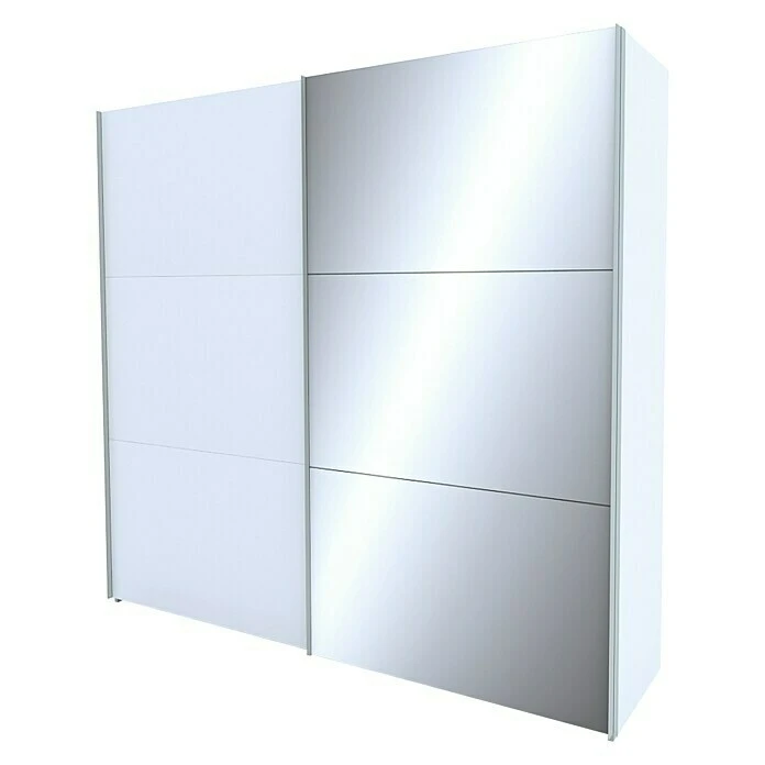BAUHAUS Express Möbel Schwebetürenschrank Stars 250 x 68 x 236 cm | Weiß/Spiegel | Aluminiumgriff | Moderne Kleiderschränke 3 BAUHAUS Express Möbel Schwebetürenschrank Stars 250 x 68 x 236 cm | Weiß/Spiegel | Aluminiumgriff | Moderne Kleiderschränke