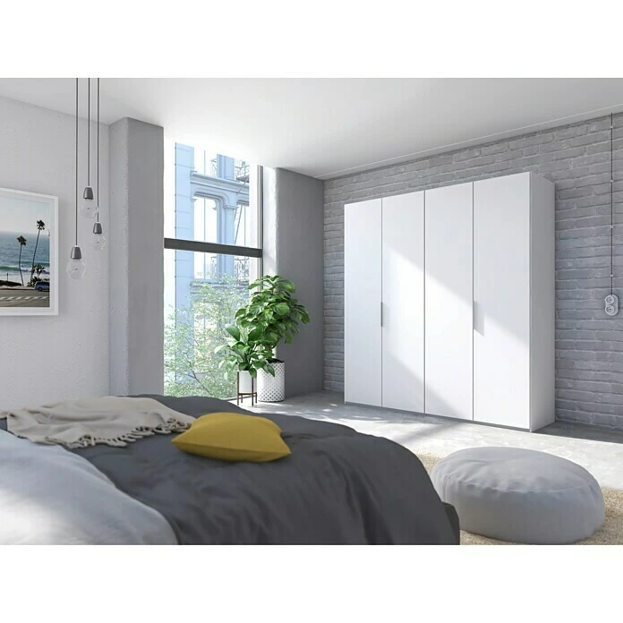 BAUHAUS Express Möbel Drehtürschrank Swift - Basalt - 200x58x216 cm - Mit Spiegel 6 BAUHAUS Express Möbel Drehtürschrank Swift - Basalt - 200x58x216 cm - Mit Spiegel – Bild 4