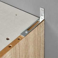 BAUHAUS Express Möbel Drehtürschrank Brooklyn 58 x 100 x 216 cm, Weiß, Mit Spiegel – Moderner Kleiderschrank für mehr Stauraum -Schränke Möbel Mall 12 453