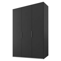 BAUHAUS Express Möbel Drehtürschrank Swift - 150 x 58 x 216 cm, Basalt - Moderner Kleiderschrank ohne Spiegel