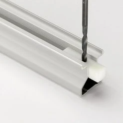 BAUHAUS Room Plaza Easy Schiebetür-Bau-Set Taupe/Weiß Miniperl, Profilfarbe: Silber – Praktische Innentür mit modernem Design -Schränke Möbel Mall 12 66