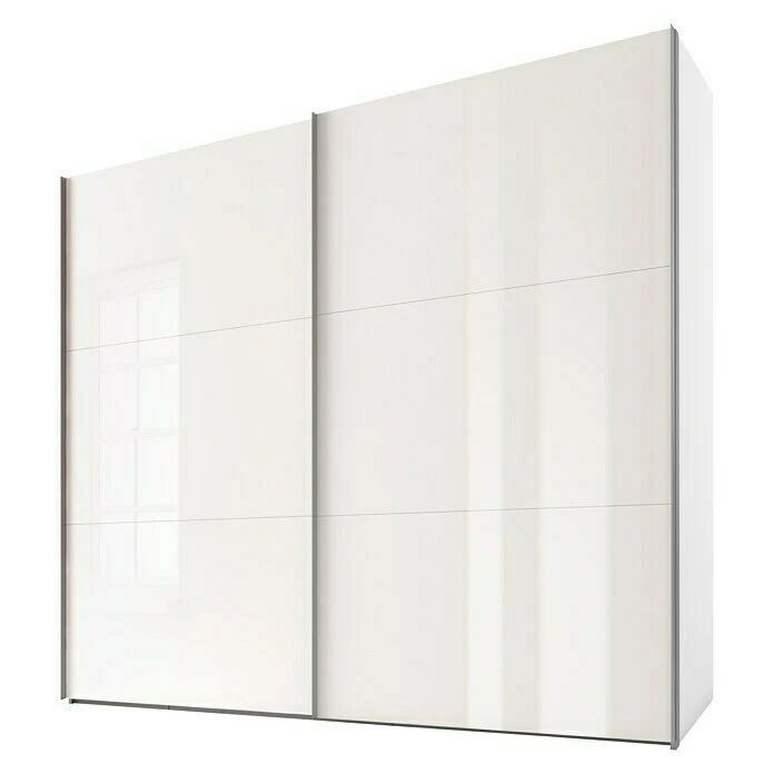 BAUHAUS Express Möbel Schwebetürenschrank Swift - Weiß, B x T x H: 150 x 68 x 216 cm, mit Glasfronten 3 BAUHAUS Express Möbel Schwebetürenschrank Swift - Weiß, B x T x H: 150 x 68 x 216 cm, mit Glasfronten