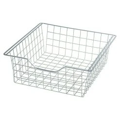 BAUHAUS Regalux Clever Korb 43 x 45 x 16 cm, Metall - Praktischer Schrankeinsatz für mehr Ordnung