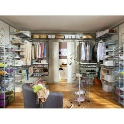 BAUHAUS Regalux Clever Korb 43 x 45 x 16 cm, Metall - Praktischer Schrankeinsatz für mehr Ordnung -Schränke Möbel Mall 12 72