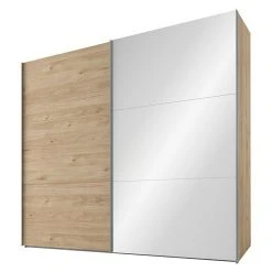 BAUHAUS Express Möbel Schwebetürenschrank Swift 200x68x216 cm - Eiche Jackson mit Spiegel