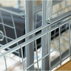 BAUHAUS Regalux Clever Metallrahmen Pulverbeschichtet 45 x 45 x 79,5 cm - Praktischer Schrankeinsatz -Schränke Möbel Mall 12 90