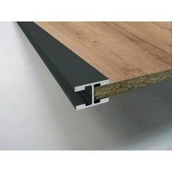 BAUHAUS Room Plaza Easy H-Profil für Schiebetür-Sets, Schwarz